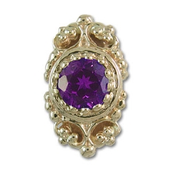 rk701 Amethyst Bracelet Slide 